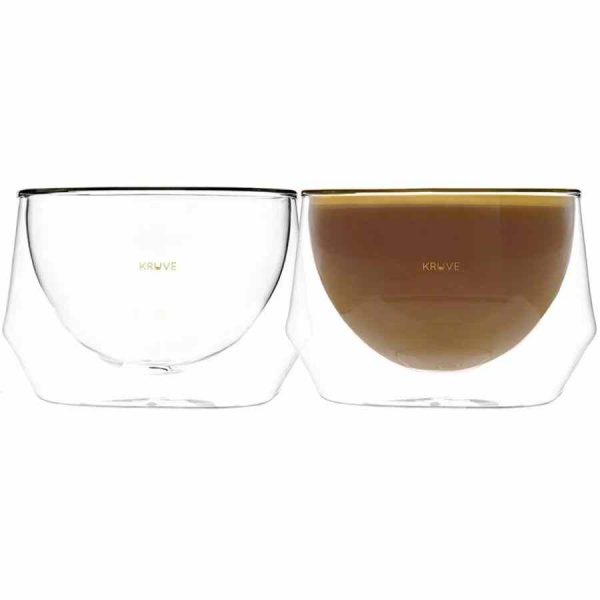 Conjunto de 2 copos de leite de luxo Kruve Imagine para desfrutar em grande estilo. Ideal para quem valoriza a qualidade.