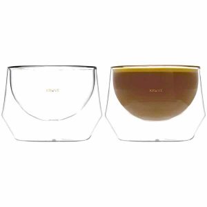 Conjunto de copos de leite Kruve Imagine, 2 peças - Elegância e qualidade para desfrutar a sua bebida favorita. Compre online agora!