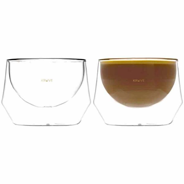 Conjunto de copos de leite Kruve Imagine, 2 peças - Elegância e qualidade para desfrutar a sua bebida favorita. Compre online agora!