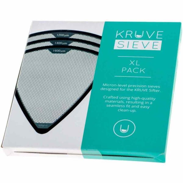 Conjunto de 3 peneiras Kruve Sieve XL Pack para café - Qualidade premium para aperfeiçoar sua experiência de degustação.