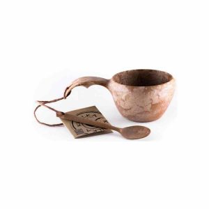 Copo + Colher Kupilka 21 Outdoor 210 ml, Marrom - Desfrute da natureza com estilo. Utensílios de qualidade premium para aventuras ao ar livre. Aproveite!