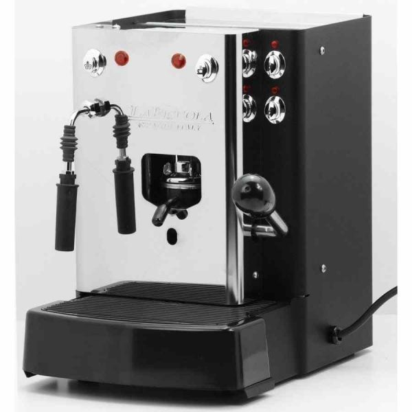 Máquina de café La Piccola Sara Vapore em aço inoxidável para cápsulas E.S.E. de alta qualidade. Desfrute de um café perfeito em casa!