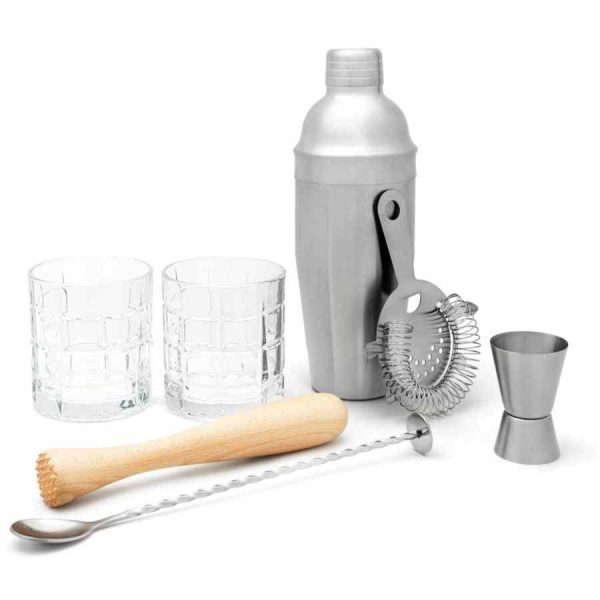 Conjunto de bar Leopold Vienna de 7 peças - Kit premium para bar, elegância e sofisticação em casa. Compre online!