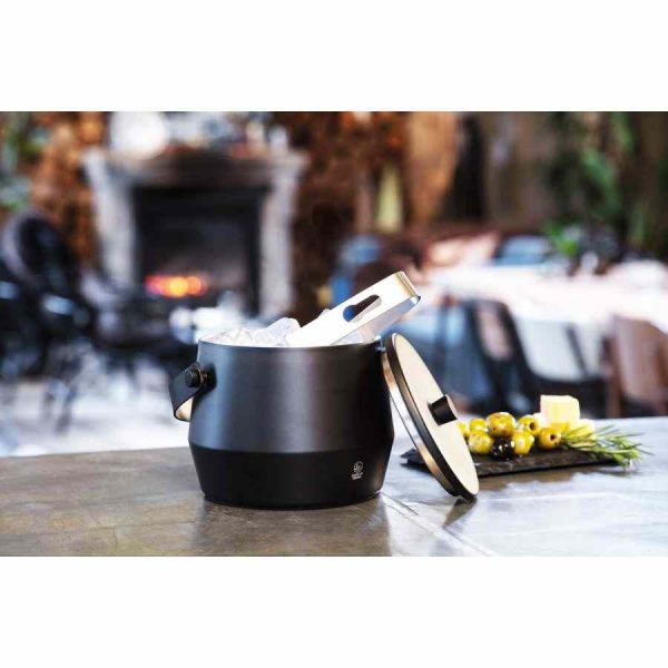 Recipiente de gelo Leopold Vienna 1 l + pinça e tampa, acessório de luxo para drinks frescos e elegantes. Compre já!