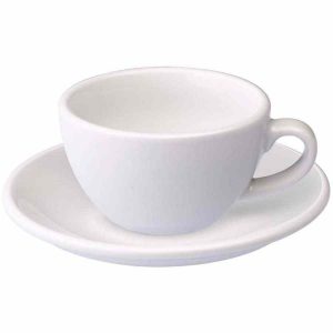 Copo branco Loveramics 150 ml, elegância e qualidade para o seu café da manhã. Ideal para servir ovo estrelado. Aproveite!