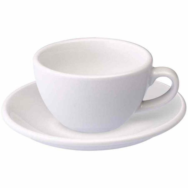 Copo branco Loveramics 150 ml, elegância e qualidade para o seu café da manhã. Ideal para servir ovo estrelado. Aproveite!