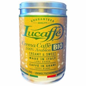 Lucaffé Bio 100% Arábica 250 g Café em Grãos - Café gourmet de alta qualidade, biológico e aromático. Compre online e desfrute do melhor café.