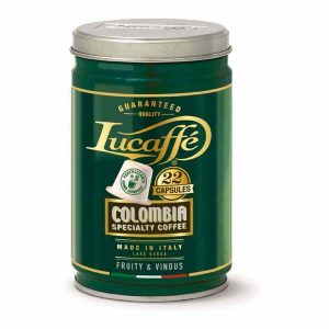 Cápsulas de café biodegradáveis Lucaffé Colombia compatíveis com Nespresso, embalagem de 22 unidades - Compre online e surpreenda-se com o sabor!