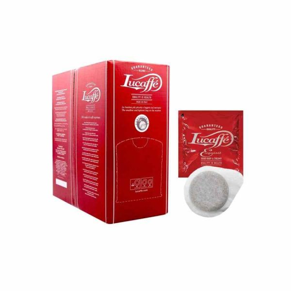 Cápsulas de café expresso Lucaffé Exquisit ESE - Pack de 150 unidades, sabor intenso e aroma requintado para momentos especiais.