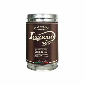 Chocolate quente em pó Lucaffé Lucacao 700g: Sabor intenso para os dias frios. Delicie-se com esta bebida reconfortante e deliciosa! Compre online.
