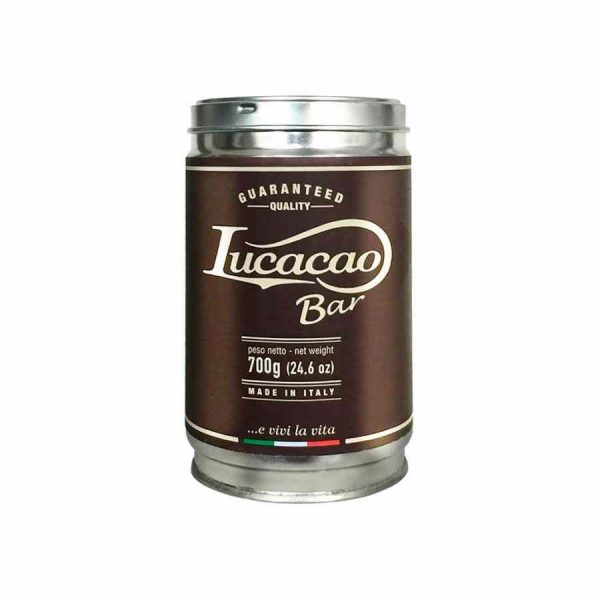 Chocolate quente em pó Lucaffé Lucacao 700g: Sabor intenso para os dias frios. Delicie-se com esta bebida reconfortante e deliciosa! Compre online.
