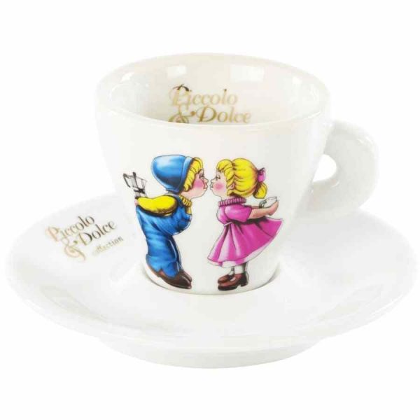 Xícara de café expresso Lucaffé Piccolo Dolce 55 ml - Aprecie o sabor intenso deste café italiano premium em casa. Ideal para momentos de prazer!