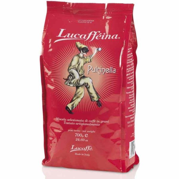 Lucaffé Pulcinella 700 g Café em Grãos: Café premium de alta qualidade para os amantes de café fresco. Compre online e desperte os seus sentidos.