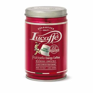 Cápsulas de Café Biodegradáveis Lucaffé Pulcinella, Compatíveis com Nespresso, 22 un - Aromas ricos em cada chávena! Order online agora.