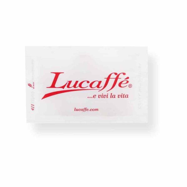 Açúcar Branco Lucaffé em embalagens individuais de 4 g - Conjunto de 2250 unidades para uma experiência de café perfeita - Compre online agora!