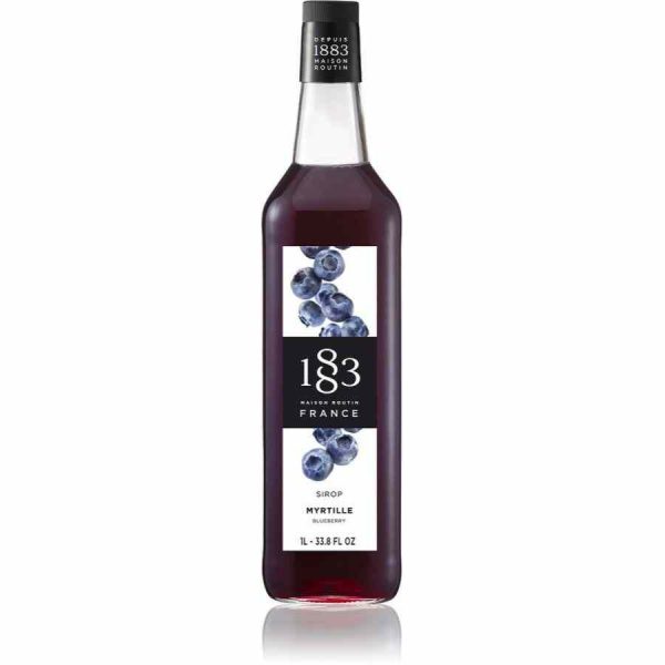 Xarope de Mirtilo Maison Routin 1883 1000 ml, ideal para cocktails e sobremesas. Compre online e adicione sabor à sua vida!