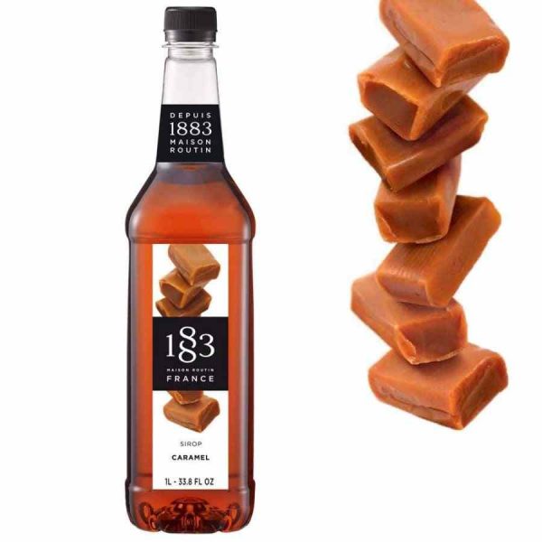 Xarope de Caramelo Maison Routin 1883 de 1000 ml, ideal para drinks e sobremesas gourmet - Compre online agora!