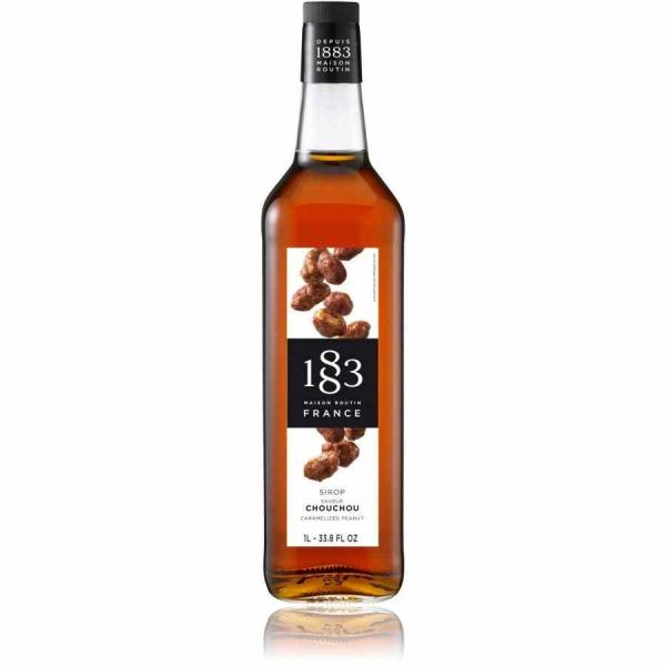 Xarope de Amendoim Caramelizado Maison Routin 1883, 1000 ml - Delicioso e autêntico xarope de amendoim para os seus drinks e sobremesas favoritos!