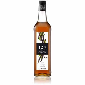Xarope de Baunilha Francesa Maison Routin 1883 de 1000 ml para sobremesas deliciosas. Ideal para confeitaria e cocktails. Compre online!