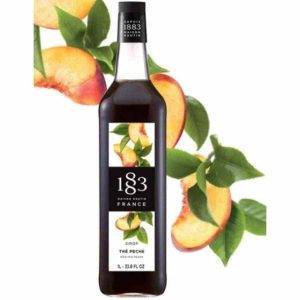 Xarope de Pêssego Maison Routin 1883 para Chá Gelado, 1000 ml - Delicie-se com esta bebida premium e refrescante! Ideal para encomendar online.