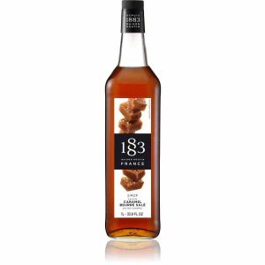 Xarope de Caramelo Salgado Maison Routin 1883 - 1000 ml, Ideal para Adoçar e Dar Sabor às suas Bebidas, Produto de Qualidade Excecional.