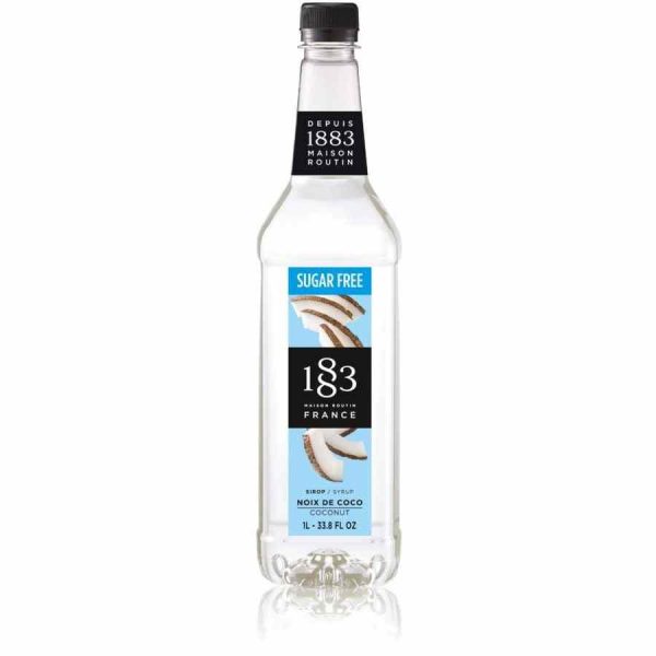 Xarope de coco sem açúcar Maison Routin 1883 - 1000 ml, opção saudável e saborosa para suas bebidas. Compre online agora!