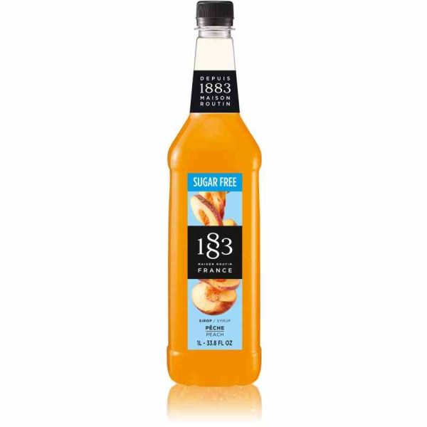 Xarope de pêssego sem açúcar Maison Routin 1883 de 1000 ml - Delicie-se sem culpa com este produto de qualidade premium!