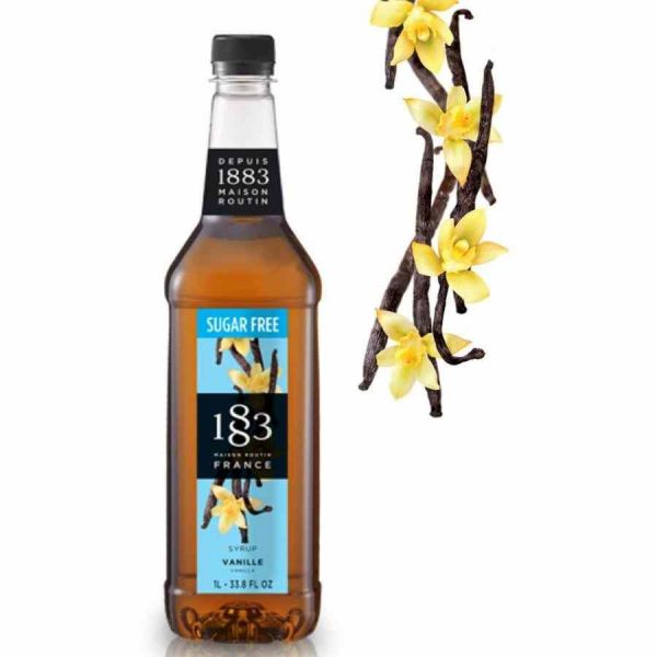 Xarope de Baunilha sem Açúcar Maison Routin 1883 1000 ml - Delicie-se com o sabor autêntico e de alta qualidade deste xarope de baunilha. Compre online!