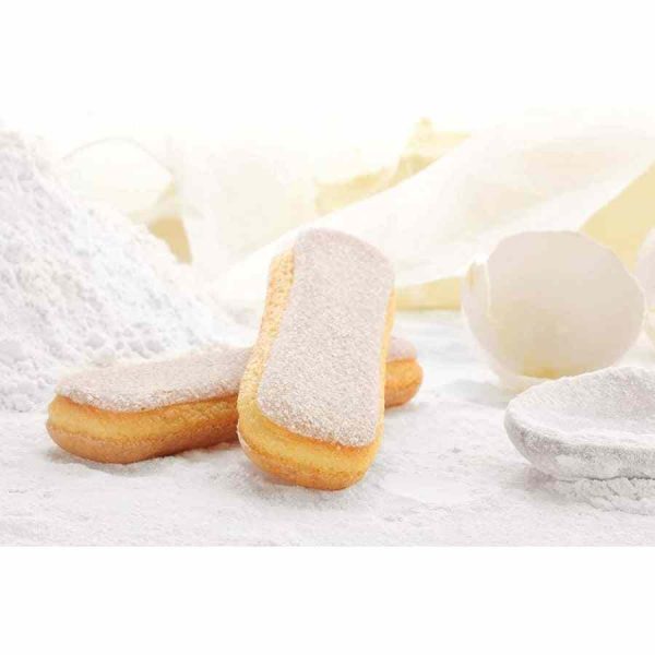 Bolachas savoiardi Matilde Vicenzi Ladyfingers para sobremesas irresistíveis. Compre online estes biscoitos gourmet de qualidade premium.