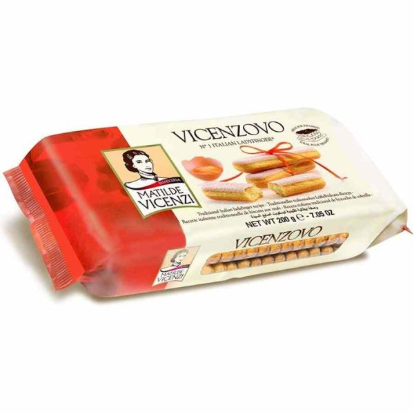 Biscoitos Ladyfingers Matilde Vicenzi para sobremesas deliciosas, 200g. Compre online e desfrute da qualidade premium italiana!