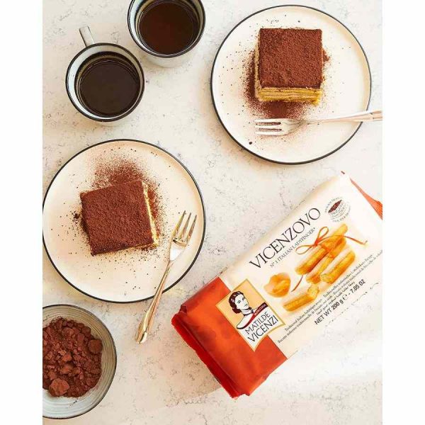 Biscoitos Ladyfingers Matilde Vicenzi, autêntica delícia italiana para sobremesas requintadas. Compre online!