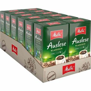 Café Moído Melitta Auslese Classic 12 x 500 g - Saboreie a qualidade num café especial e encorpado. Compre online!