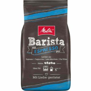 Delicie-se com o Café Melitta Barista Espresso 1 kg em grãos - Sabor intenso e aroma irresistível para apreciadores de café exigentes. Compre agora!