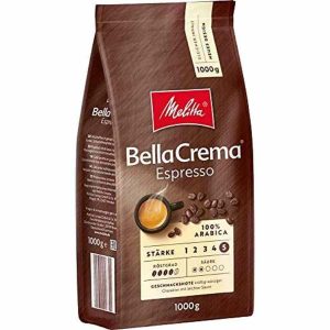 Café em grãos de alta qualidade Melitta BellaCrema Espresso, 1 kg - Compre online e desfrute do melhor sabor em Portugal!