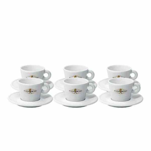 Copo Miscela d'Oro Cappuccino 200 ml - embalagem com 6, experiencie o sabor intenso do café italiano em casa. Embalagem econômica com 6 copos.