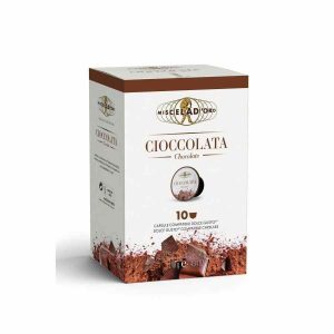 Delicie-se com o delicioso Miscela d'Oro Cioccolata - Cápsulas de Chocolate Quente para Dolce Gusto®. Aqueça a sua alma com 10 unidades de puro prazer!