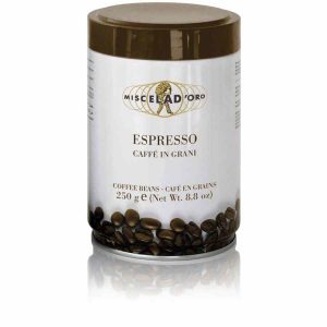 Café Expresso Miscela d'Oro em lata de 250 g - Sabor intenso e aroma inigualável, perfeito para os amantes de café. Compre online!