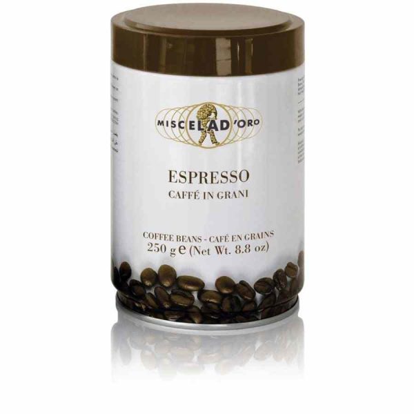 Café Expresso Miscela d'Oro em lata de 250 g - Sabor intenso e aroma inigualável, perfeito para os amantes de café. Compre online!