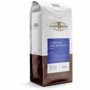 Café descafeinado Miscela d'Oro Espresso - Aroma intenso sem cafeína para os amantes do café. Compre online!