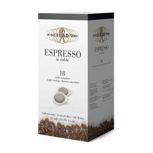 Miscela d'Oro Espresso - cápsulas de café expresso 18 unidades, aroma intenso e sabor requintado para amantes de café exigentes