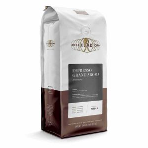 Café expresso de alta qualidade Miscela d'Oro Espresso Grand Aroma para comprar online - Rico sabor e aroma perfeito para os amantes de café exigentes.