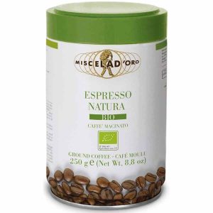 Café Miscela d'Oro Espresso Natura, aroma intenso e sabor puro, ideal para os amantes de café. Compre online agora!