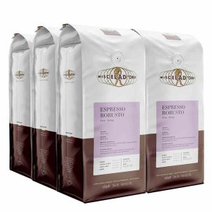 Café Miscela d'Oro Espresso Robusto 100% Robusta, o blend perfeito para apreciadores de café intenso. Compre online agora!