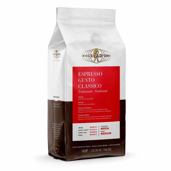 Delicioso café Miscela d'Oro de sabor clássico para comprar online. Aprecie a qualidade suprema!