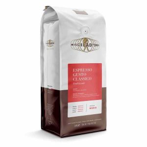Café gourmet italiano Miscela d'Oro Sabor Clássico para comprar online - Aroma intenso e delicioso. Aprecie o verdadeiro sabor da Itália!