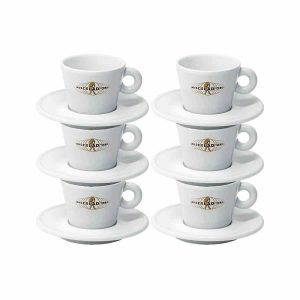 Copos de Latte Miscela d'Oro de 280 ml - Conjunto de 6 unidades, elegantes e duráveis para desfrutar do seu café com estilo. Compre online!