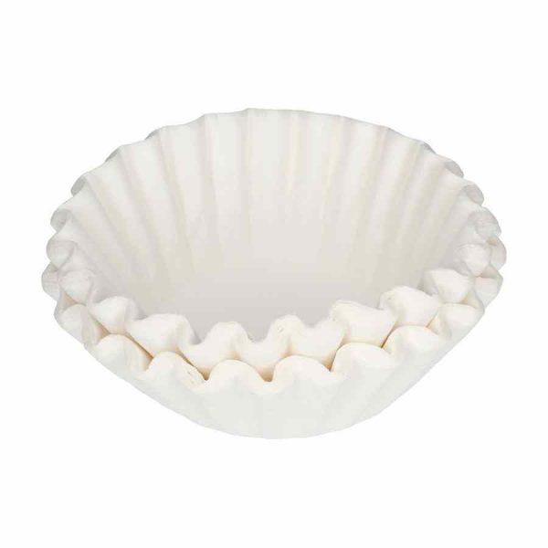 Pacote de 100 filtros de café branqueado Moccamaster de 110 mm de alta qualidade. Aproveite o oxigénio para um café perfeito!