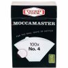 Filtro de Papel Moccamaster nº 4, pack de 100 unidades - Filtragem precisa para café perfeito em cada chávena. Compre online!