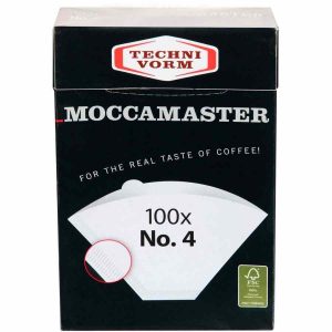 Filtro de Papel Moccamaster nº 4, pack de 100 unidades - Filtragem precisa para café perfeito em cada chávena. Compre online!