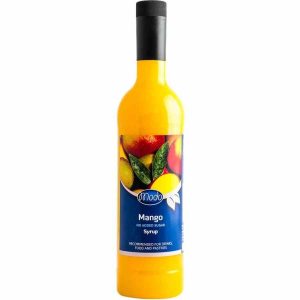 Xarope Modo Mango 750 ml, Baixo Teor de Açúcar - Delicie-se com este sabor tropical em cada gota. Ideal para os seus cocktails e sobremesas!
